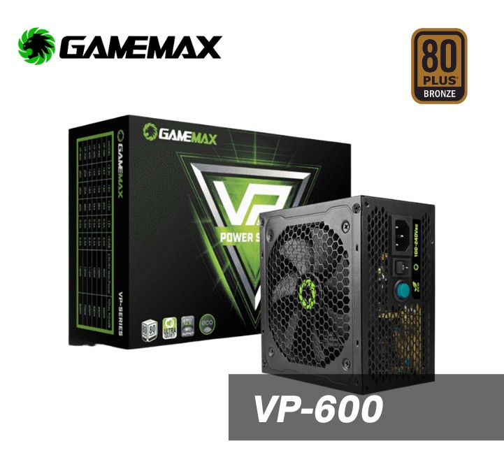 Gamemax 600w 80 plus bronze ( VP-600 )  fuente de poder – GRUPO CENTRO  TECNOLOGICO
